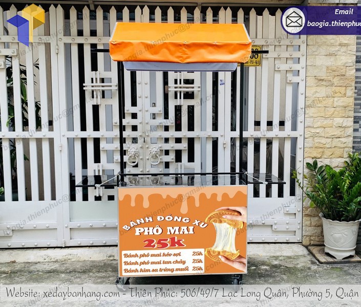 Xe inox bán bánh đồng xu - Công cụ kiếm tiền triệu